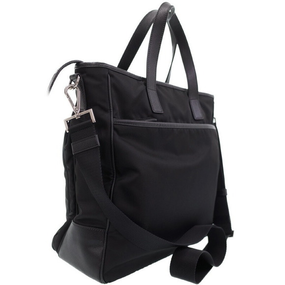 Prada Handbags - Prada Black Bag Nylon Shopper Tote 2way Shoulder Black East West